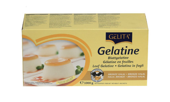 Gélatine en feuilles bronze B. Un produit de Agrano SA