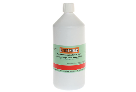 Colorant rouge fraise, liquide. Un produit de Agrano SA