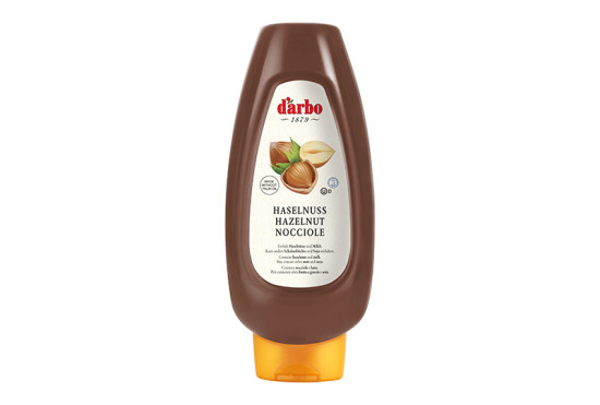 Darbo Haselnuss-Nougat Tube. Ein Produkt der Agrano AG