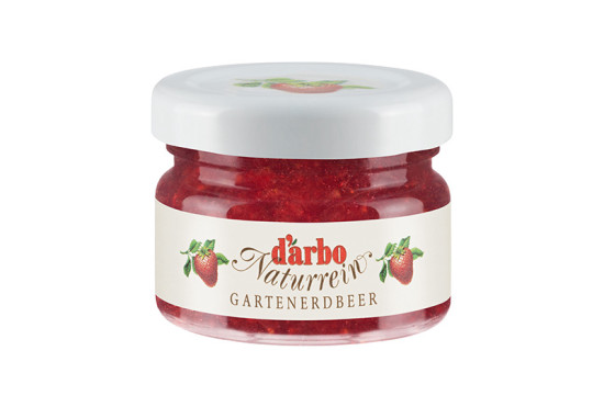 Darbo Konfitüre Extra Erdbeere Miniglas. Ein Produkt der Agrano AG
