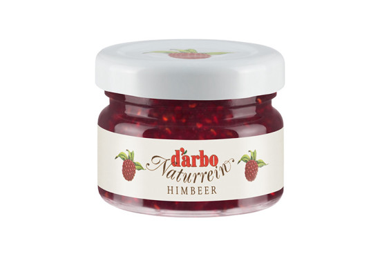 Darbo Konfitüre Extra Himbeere Miniglas. Ein Produkt der Agrano AG
