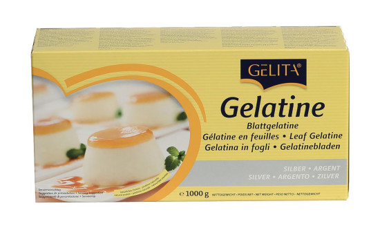 Gélatine en feuilles argentée. Un produit de Agrano SA