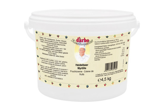 Darbo Crème de myrtilles *. Un produit de Agrano SA