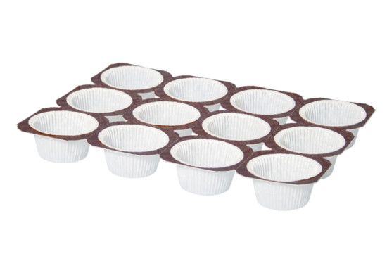 Muffin-Tray, 12er (Karton à 25 Tray). Ein Produkt der Agrano AG