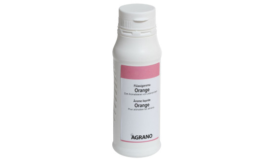 Flüssigaroma Orange. Ein Produkt der Agrano AG