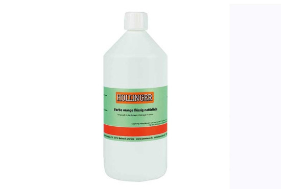 Colorant orange, liquide, naturel. Un produit de Agrano SA