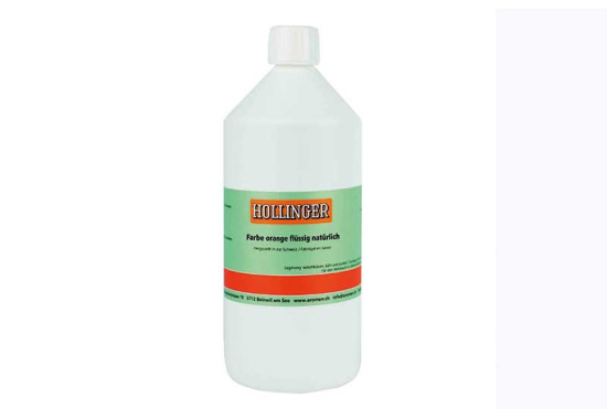 Colorant orange, liquide, naturel. Un produit de Agrano SA