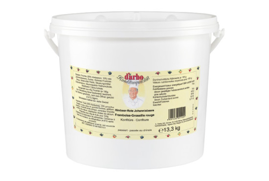 Darbo Confiture de framboises-groseilles. Un produit de Agrano SA