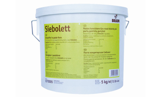 Siebolett, émulsifiant *. Un produit de Agrano SA
