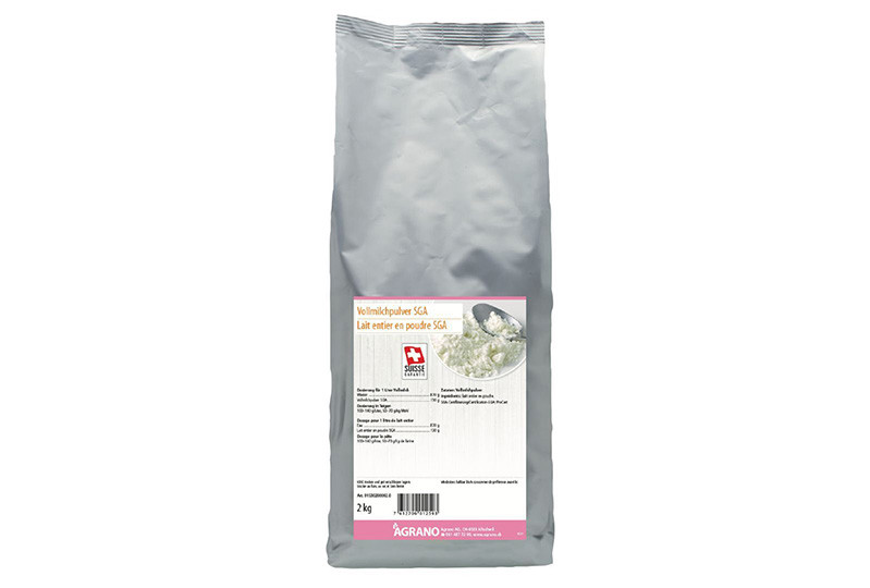Lait entier en poudre SGA. Un produit de Agrano SA