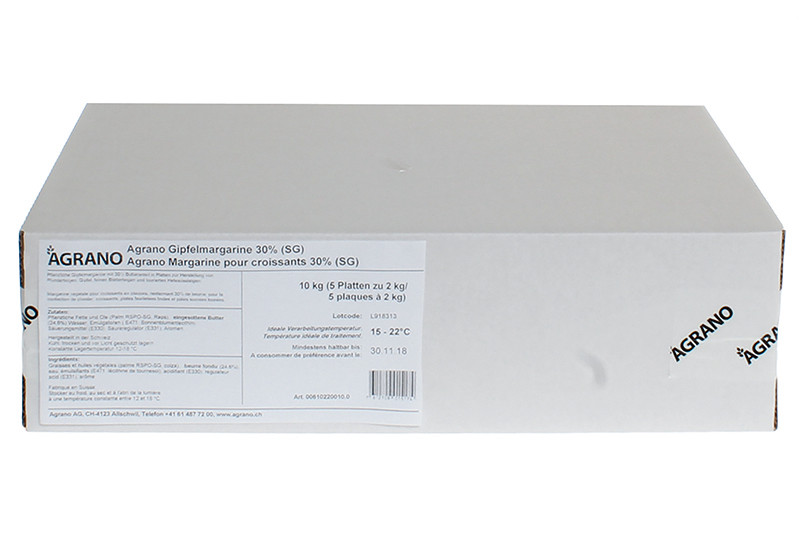 Agrano Gipfelmargarine 30% (SG). Ein Produkt der Agrano AG
