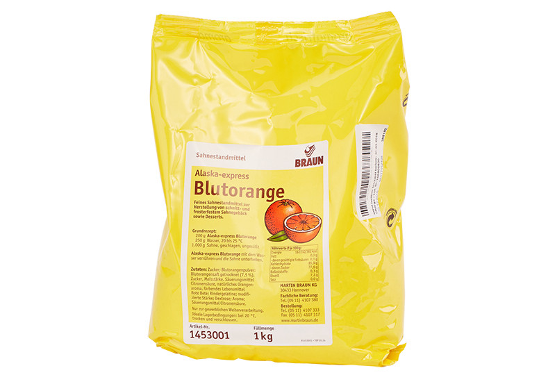 Alaska-express Blutorange. Ein Produkt der Agrano AG