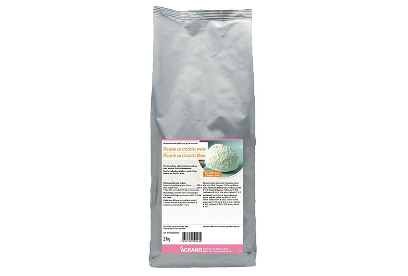 Mousse au chocolat weiss (RSPO SG). Ein Produkt der Agrano AG