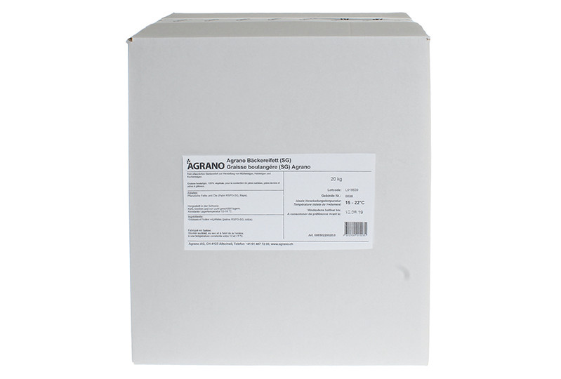 Graisse boulangère (SG) Agrano. Un produit de Agrano SA