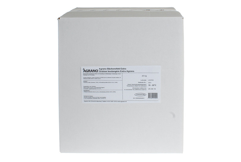 Graisse boulangère Extra Agrano. Un produit de Agrano SA