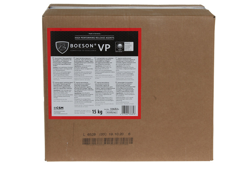 Boeson VP Trennpulver RSPO MB. Ein Produkt der Agrano AG