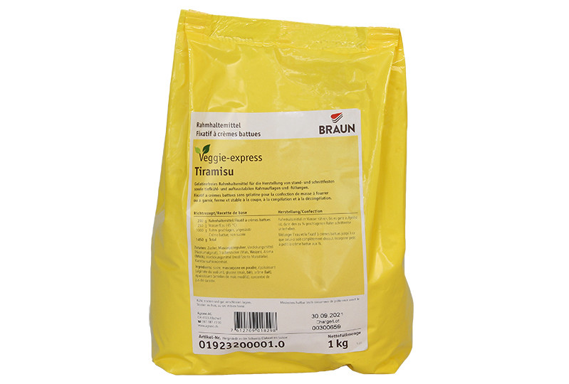 Veggie-express Tiramisu. Ein Produkt der Agrano AG