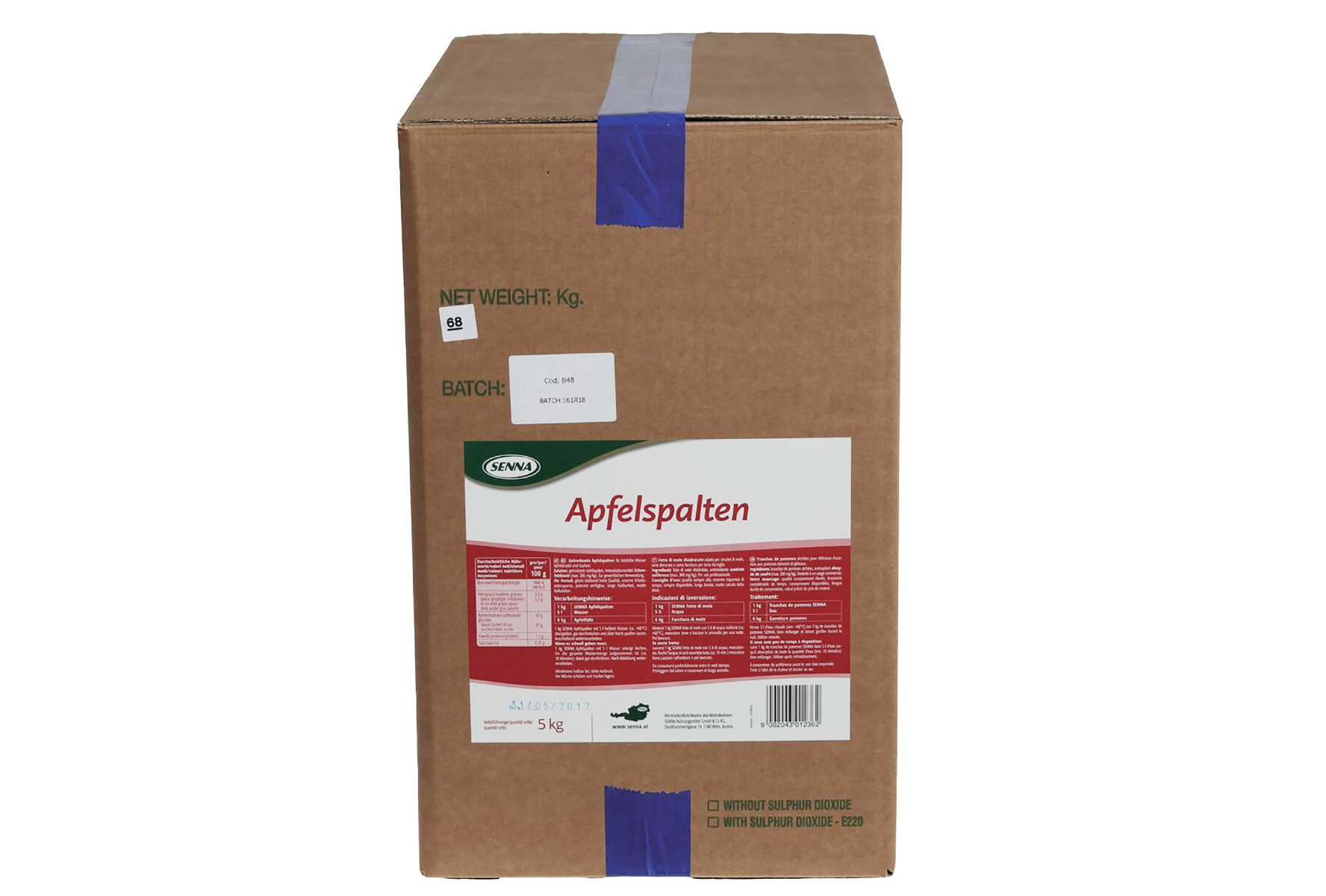 Senna Apfelspalten. Ein Produkt der Agrano AG