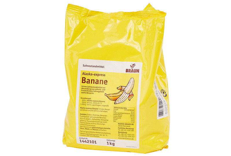 Alaska-express Banane. Ein Produkt der Agrano AG