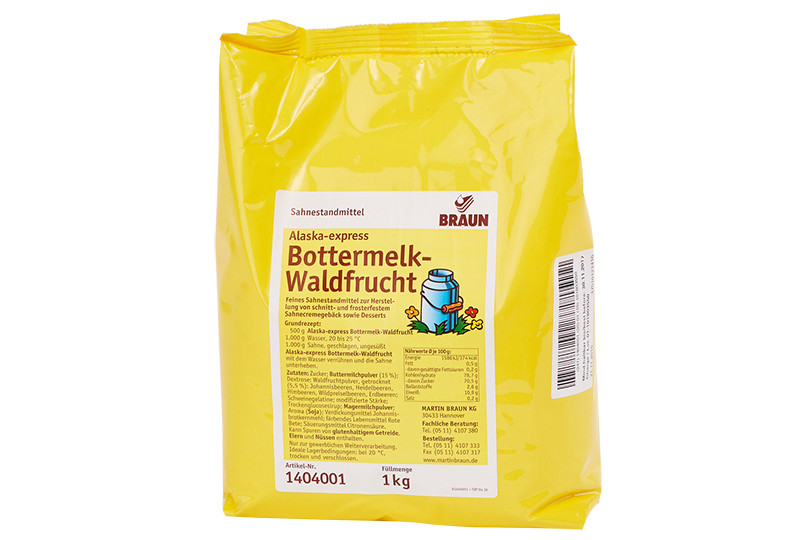 Alaska-express babeurre-baies des bois. Un produit de Agrano SA