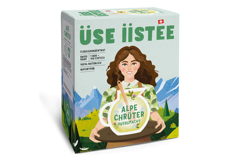 Üse Iistee Alpechrüter. Ein Produkt der Agrano AG