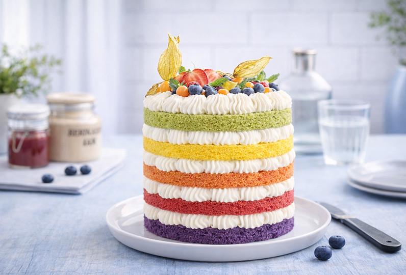 Rainbow Cake grün Pistazie