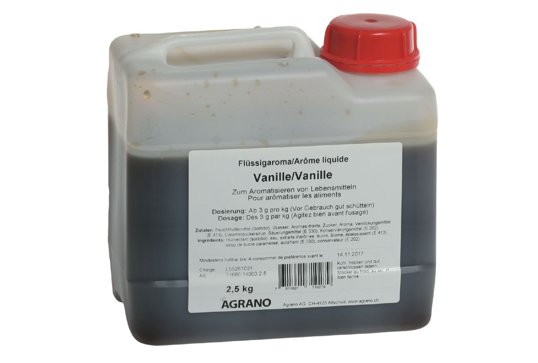 Flüssigaroma Vanille *. Ein Produkt der Agrano AG