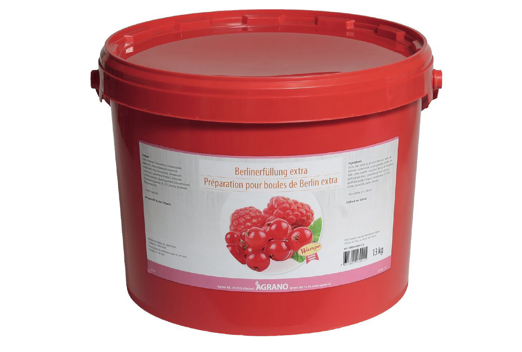 Berlinerfüllung extra. Ein Produkt der Agrano AG