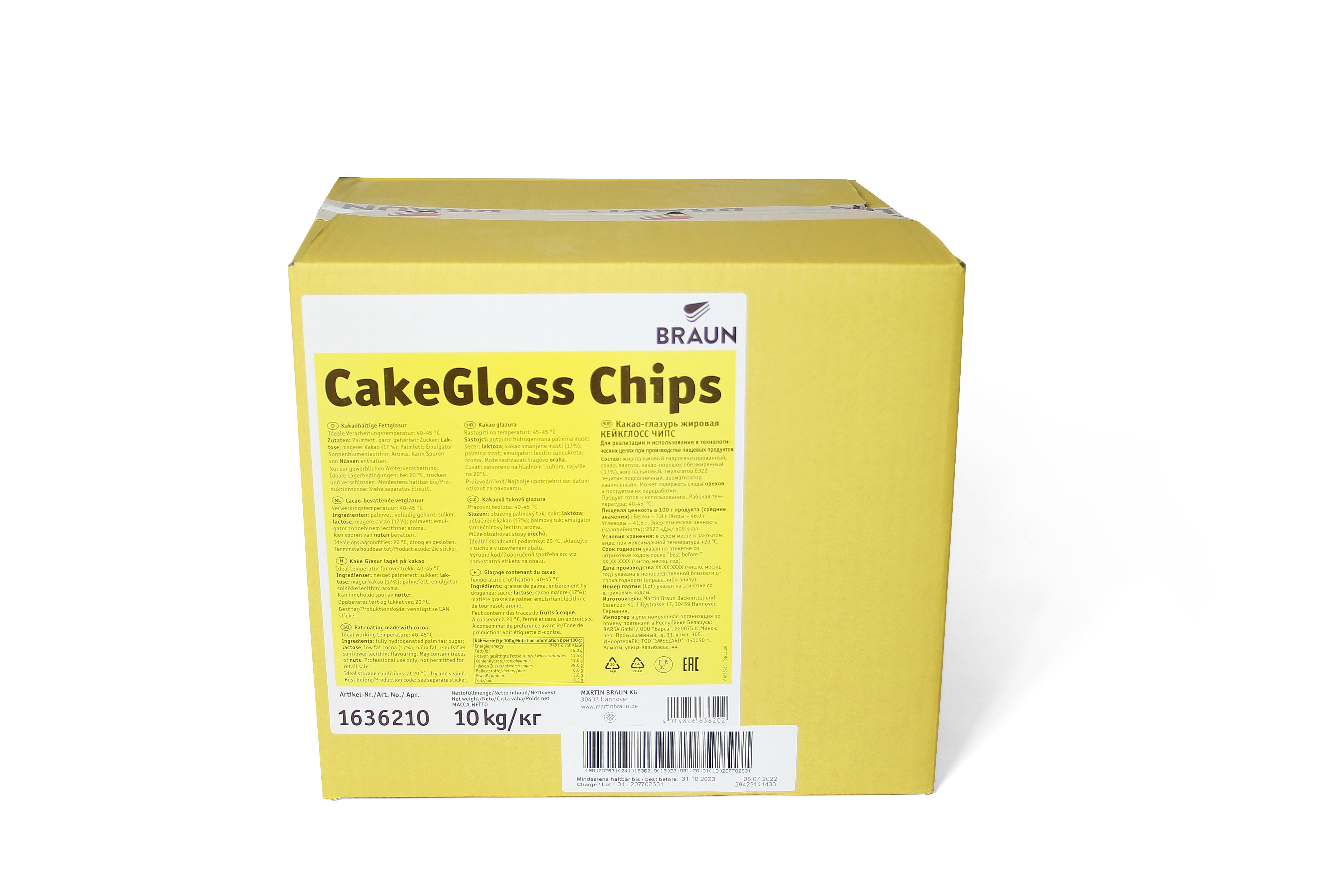 Überzugsmasse Chips dunkel. Ein Produkt der Agrano AG
