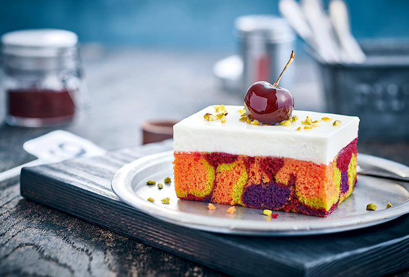 Rainbow Cake gelb Zitrone