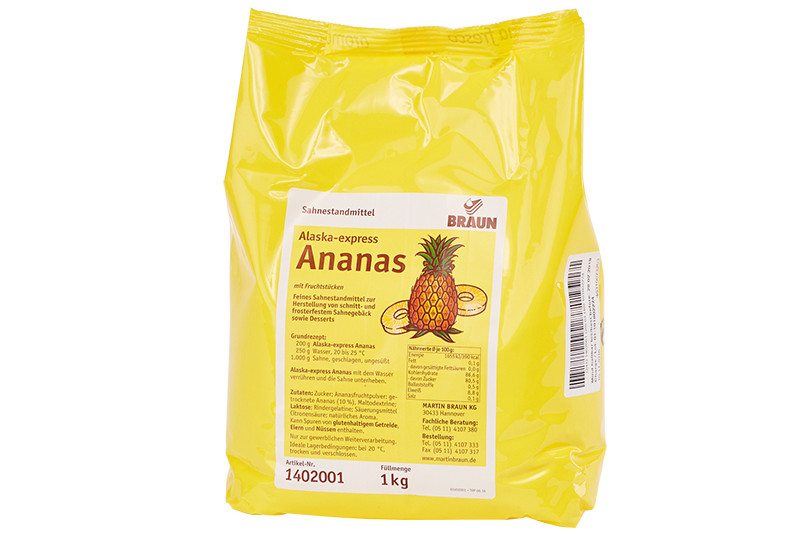 Alaska-express Ananas. Ein Produkt der Agrano AG